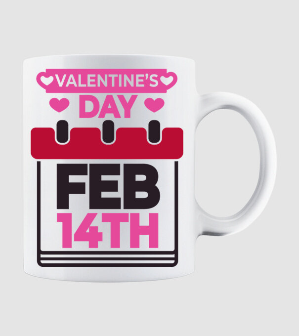 Valentine's Day - Valentin nap  minta fehér pólón