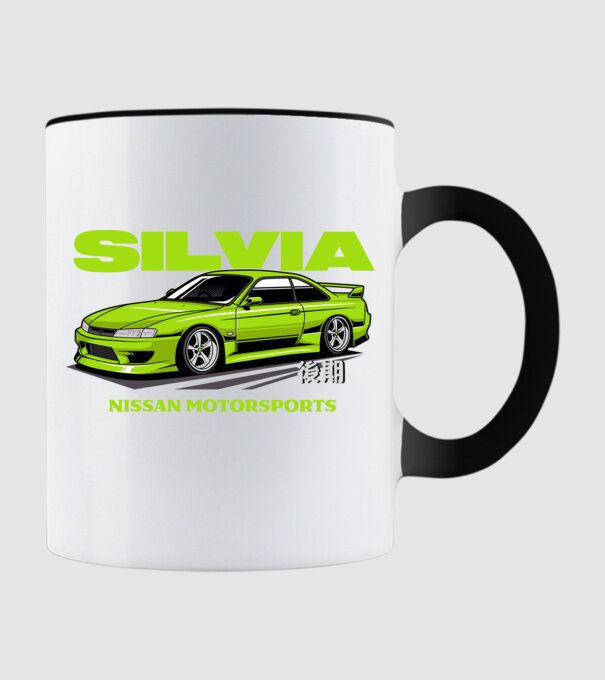 Nissan Silvia S14 minta fekete pólón