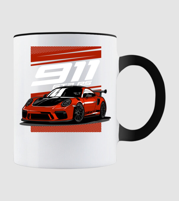 Porsche 911 GT3 minta fekete pólón