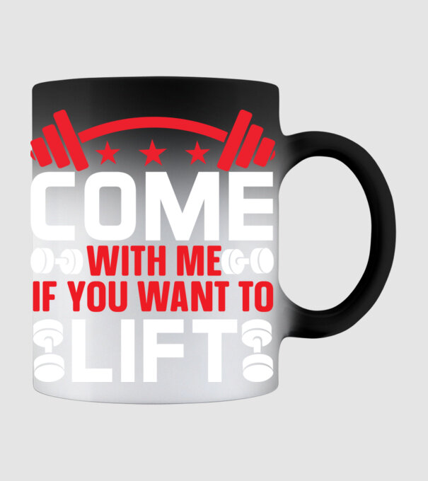 Come With Me if You Want To Lift - Gyere velem, ha emelni akarsz minta fekete pólón