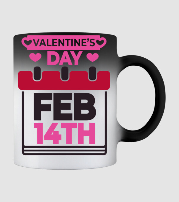 Valentine's Day - Valentin nap  minta fekete pólón