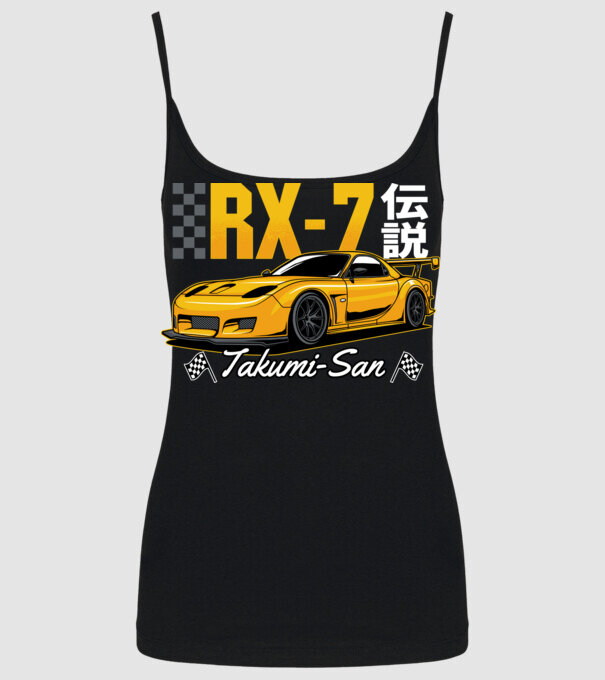 Mazda RX-7 minta fekete pólón