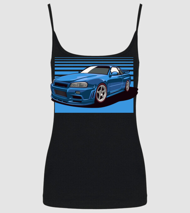 Nissan Skyline GTR minta fekete pólón