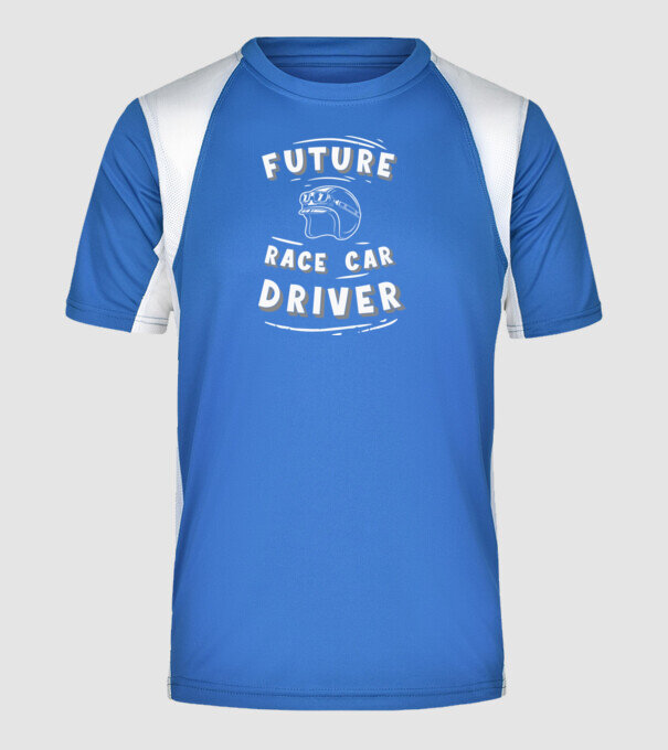 Future race car driver - Leendő autóversenyző minta királykék pólón