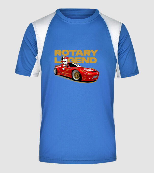 Mazda RX-7 - Rotary Legend minta királykék pólón