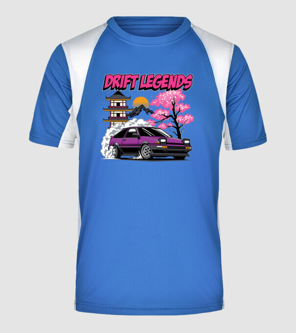 Toyota AE86 - Drift Legends minta királykék pólón