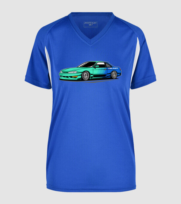 Nissan Silvia S14 minta királykék pólón