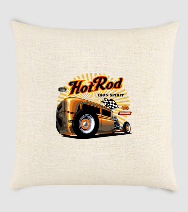 Hot Rod minta homokszín pólón