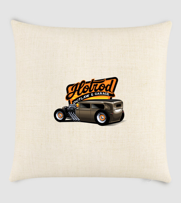 Hot Rod minta homokszín pólón