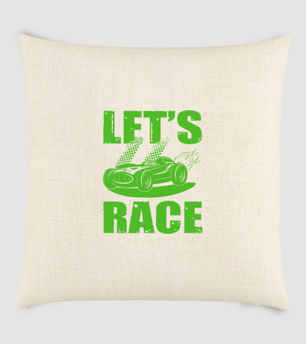 Let's Race - Versenyezzünk! minta homokszín pólón