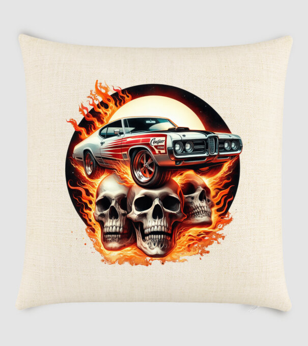 Muscle Car - Izomautó minta homokszín pólón
