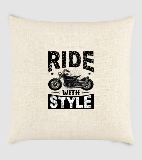 Ride With Style - Vezess stílusosan minta homokszín pólón