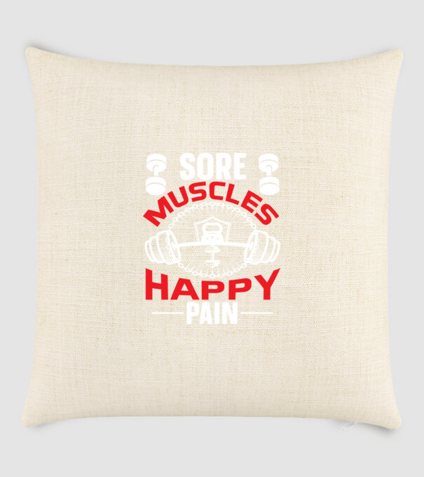 Sore muscles happy pain - Fájó izmok, boldog fájdalom minta homokszín pólón