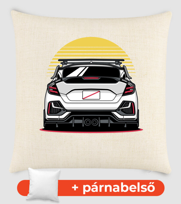 Honda Civic minta homokszín pólón