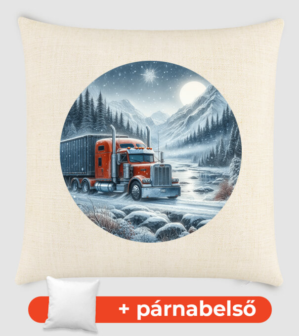Kamion minta homokszín pólón