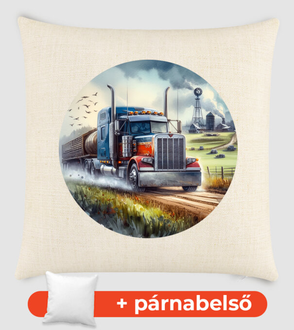 Kamion minta homokszín pólón