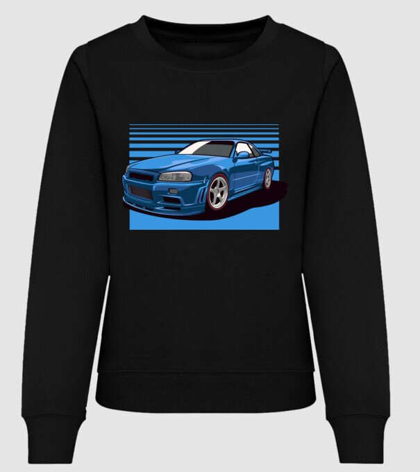 Nissan Skyline GTR minta fekete pólón