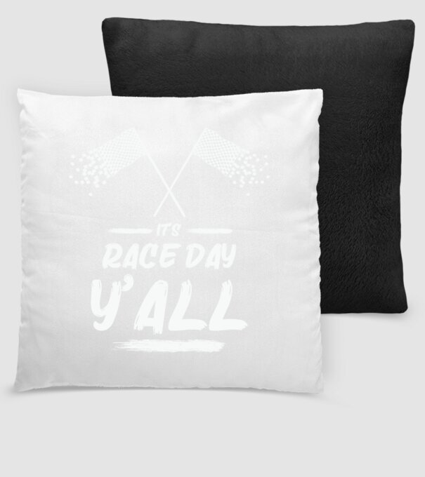 It's race day y'all - Versenynap van! minta fekete pólón