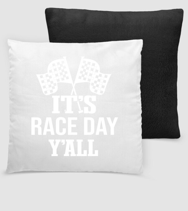It's race day y'all - Versenynap van! minta fekete pólón