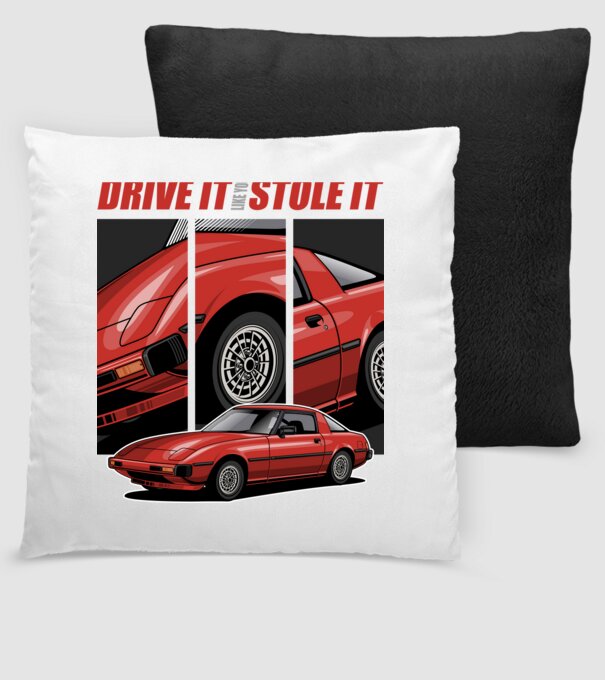 Mazda RX-7 - Drive it like you stole it minta fekete pólón