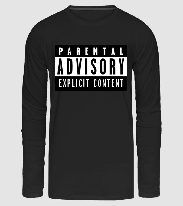 Rap minta fekete pólón