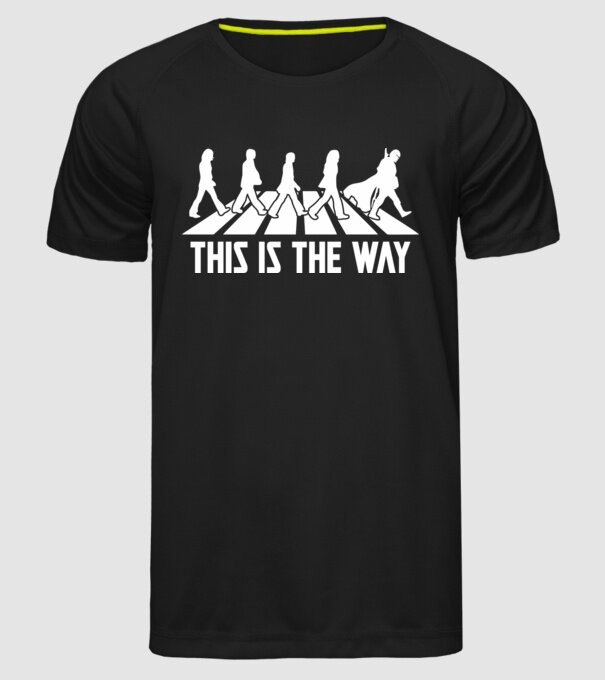 This Is The Way - Beatles minta fekete pólón
