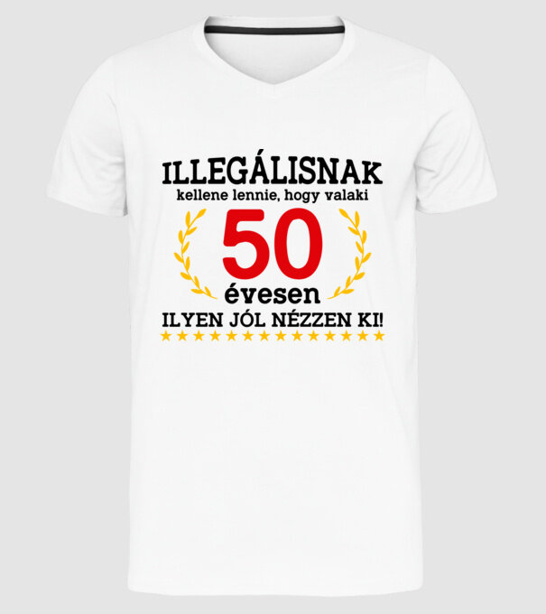 Illegálisnak kellene lennie, hogy valaki 50 évesen ilyen jól nézzen ki minta fehér pólón