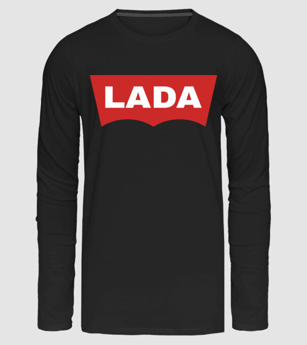 LADA minta fekete pólón
