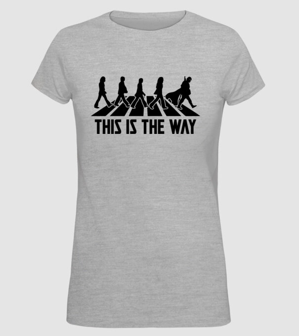 This Is The Way - Beatles minta szürke pólón