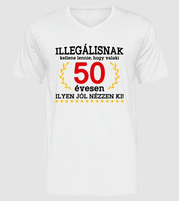 Illegálisnak kellene lennie, hogy valaki 50 évesen ilyen jól nézzen ki minta fehér pólón