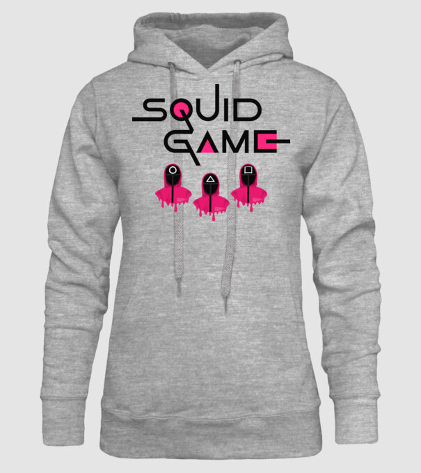 Squid Game minta szürke pólón