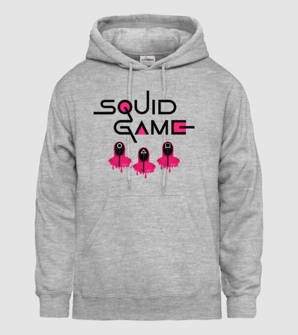Squid Game minta szürke pólón