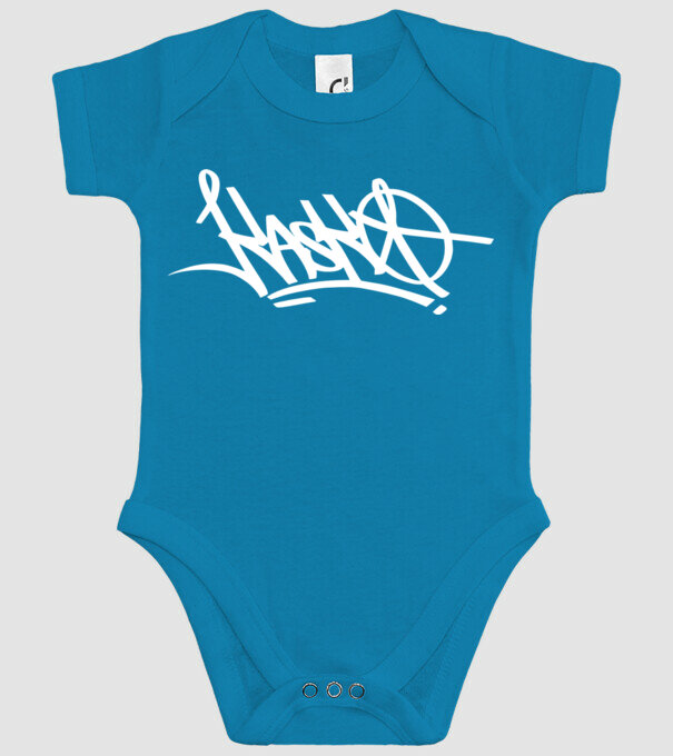 Kasko Tag Design minta türkiz pólón
