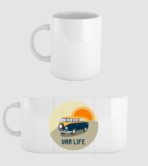 Van life 1 - Volkswagen minta fehér pólón