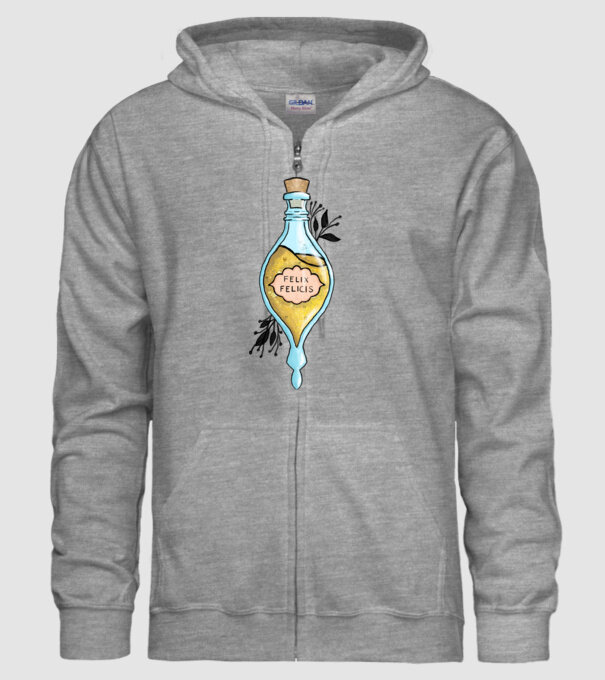Felix felicis szerencselé minta szürke pólón
