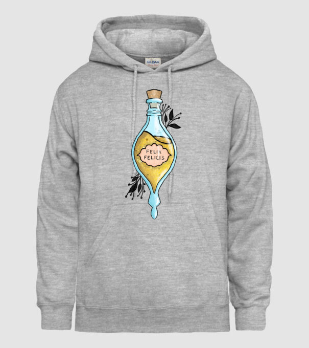 Felix felicis szerencselé minta szürke pólón