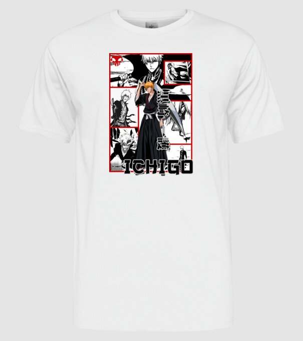 Ichigo_02 minta fehér pólón