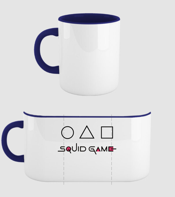 Squid Game minta sötétkék pólón