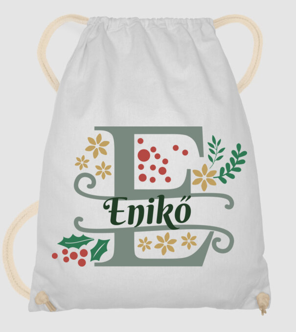 Enikő - karácsonyi ajándék, névnap minta fehér pólón