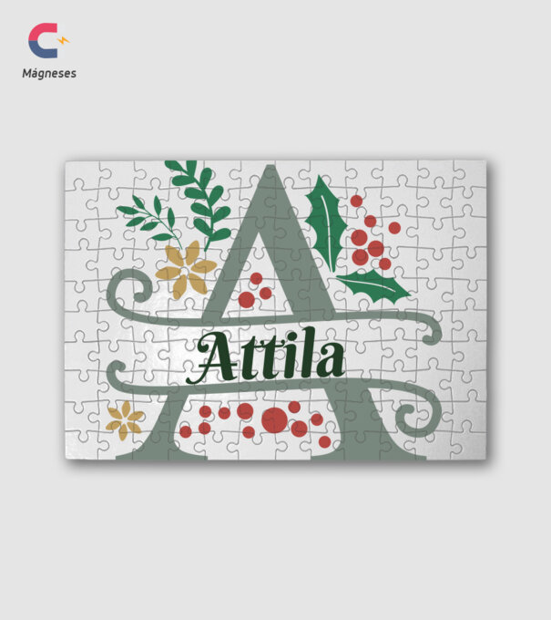Attila minta fehér pólón