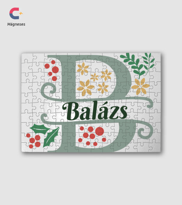 Balázs minta fehér pólón