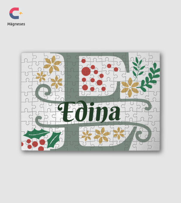 Edina - karácsonyi ajándék minta fehér pólón