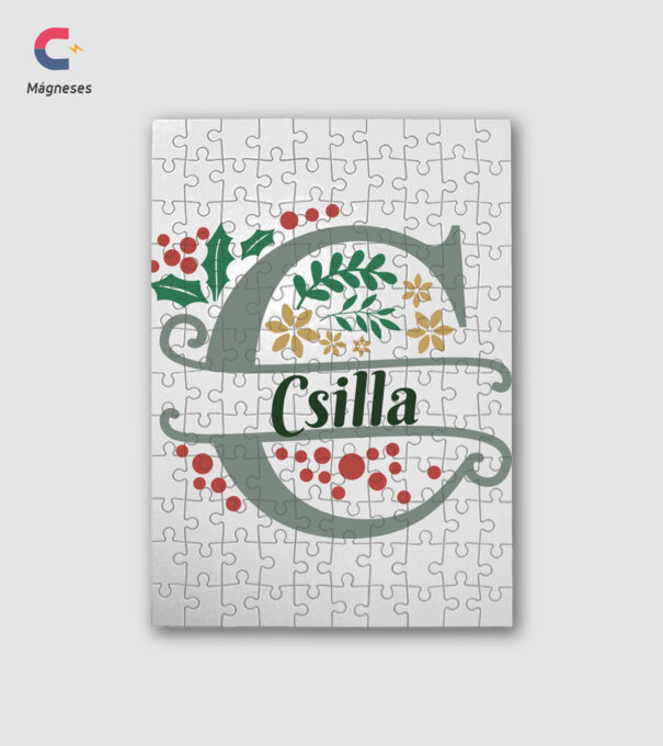 Csilla minta fehér pólón