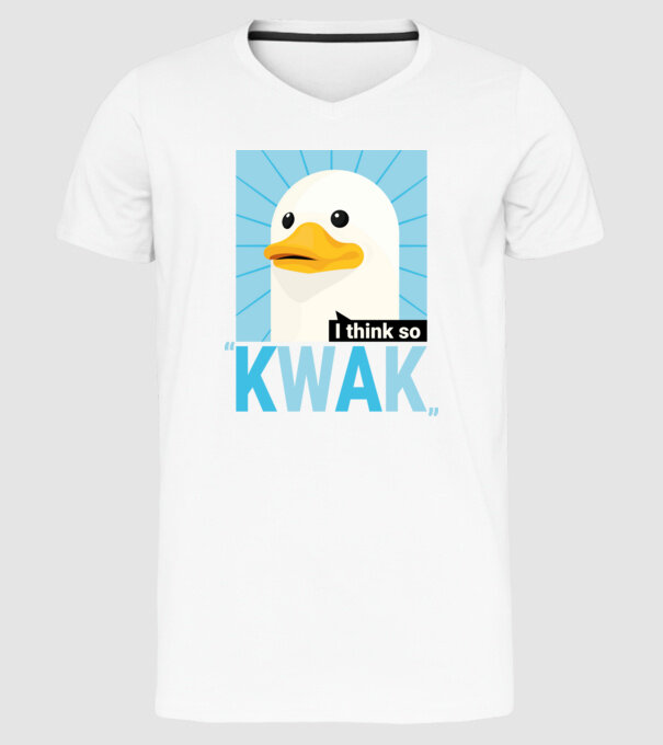 KWAK - I think so minta fehér pólón