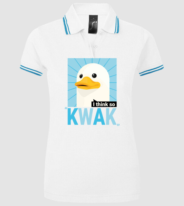 KWAK - I think so minta fehér pólón