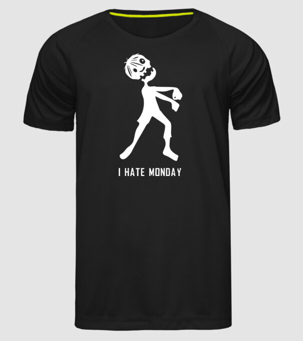 monday minta fekete pólón
