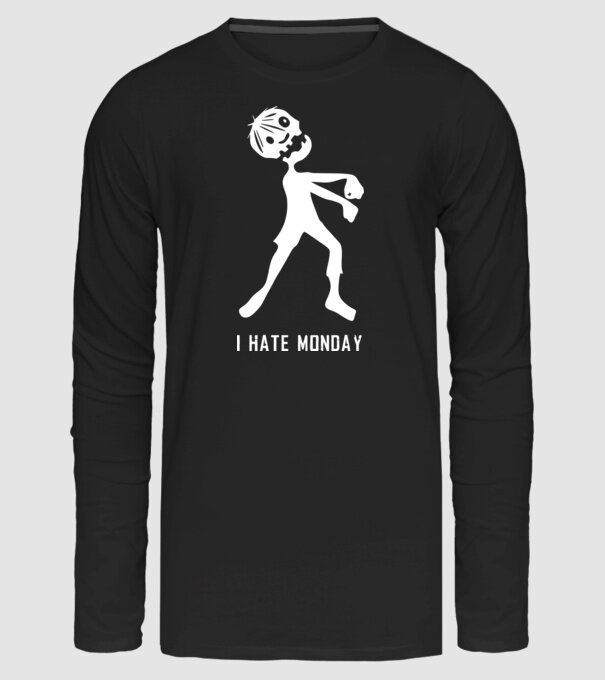 monday minta fekete pólón