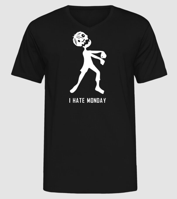 monday minta fekete pólón