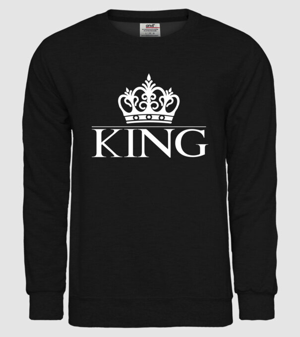 KING 2021 minta fekete pólón