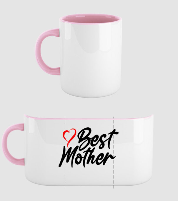 BEST MOTHER 2022 minta világos rózsaszín pólón